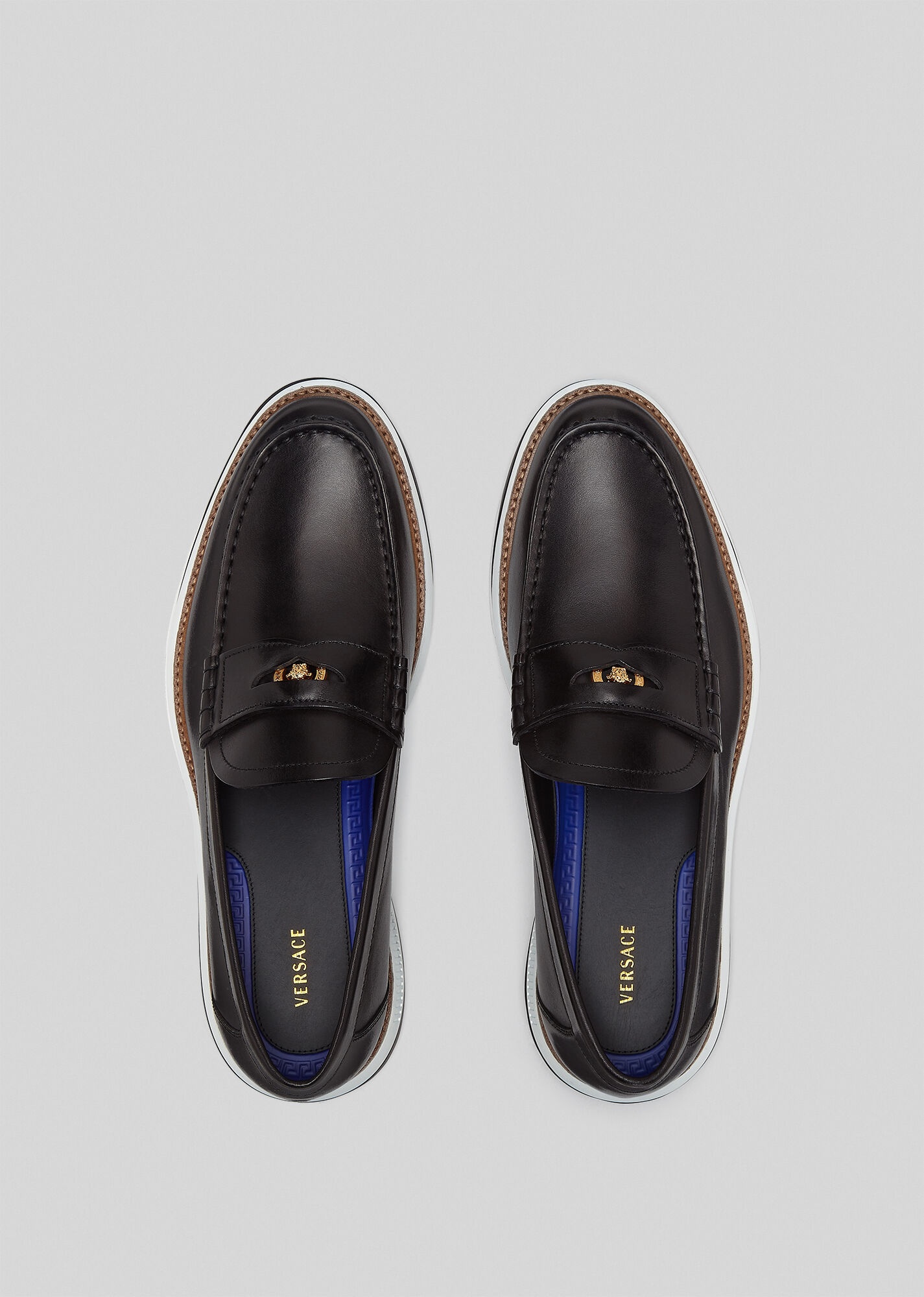 Medusa Hybrid Leather Loafers - 5