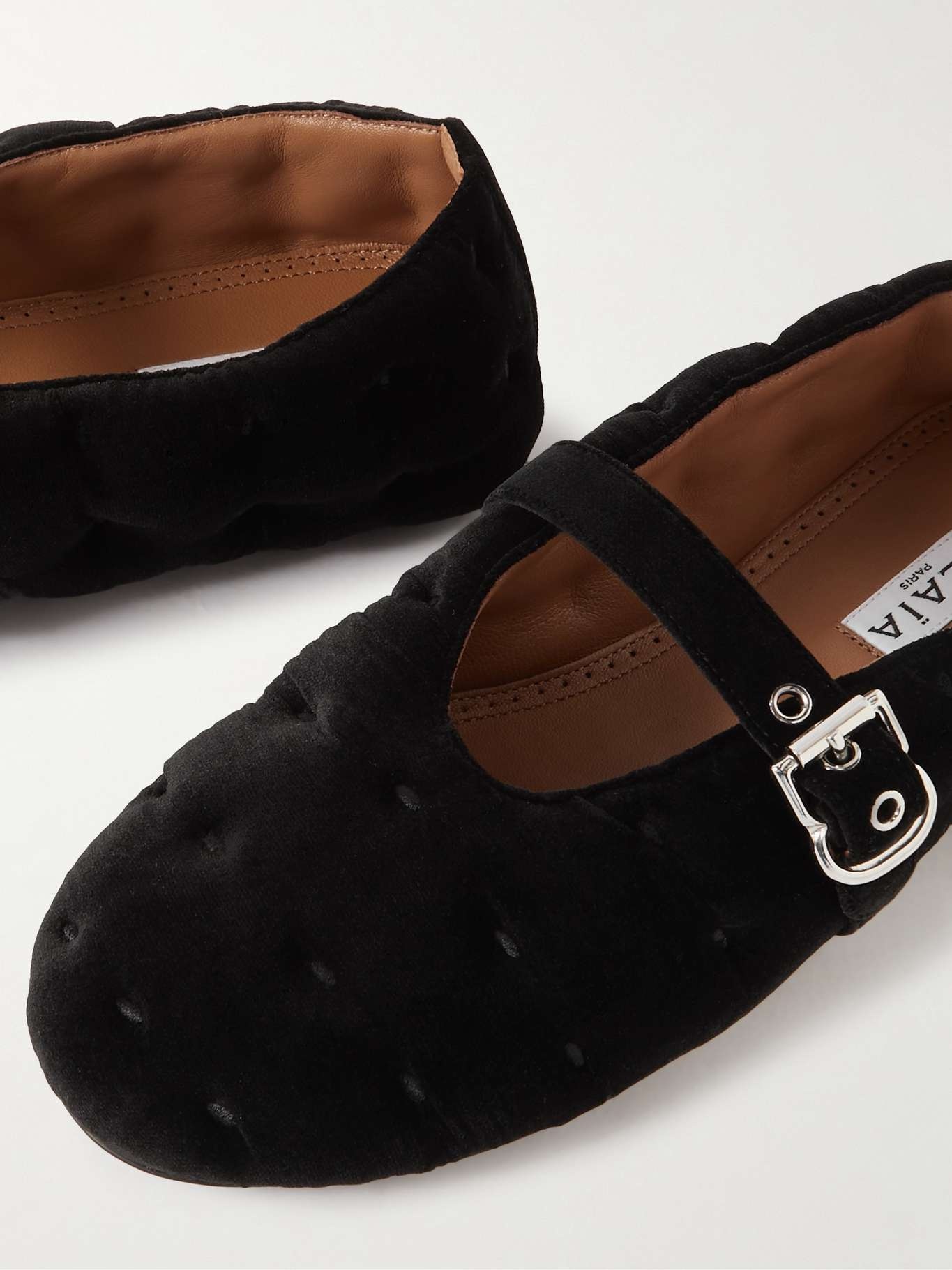 Ballerina velvet ballet flats - 4