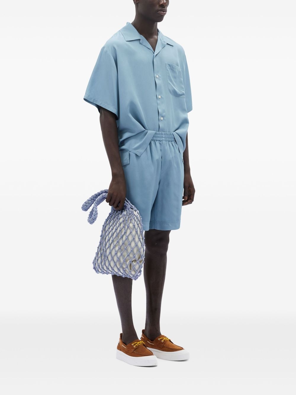 logo-embroidered shorts - 3