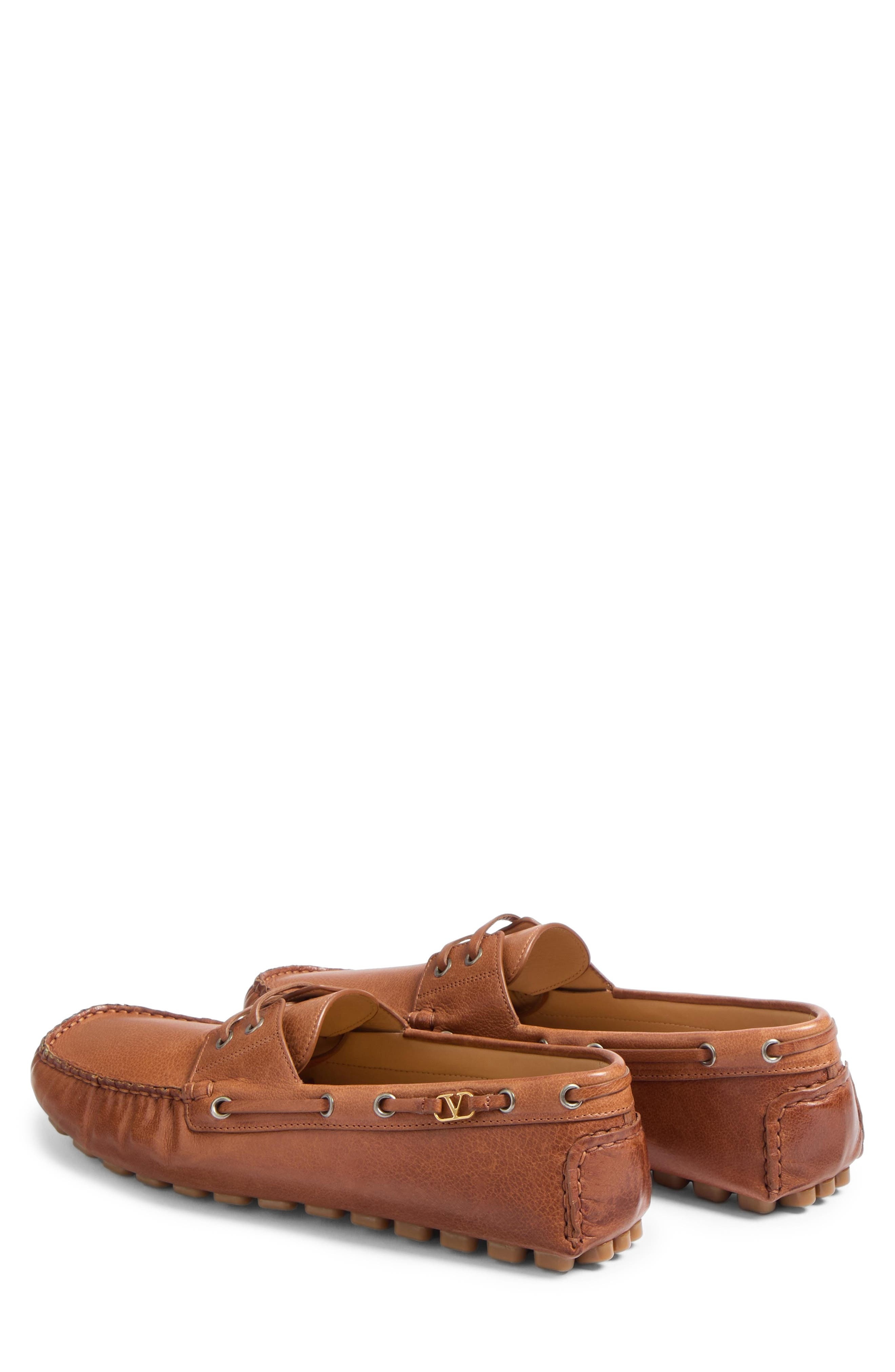 Valentino Garavani VLOGO Signature Driving Shoe in Tobacco at Nordstrom - 2