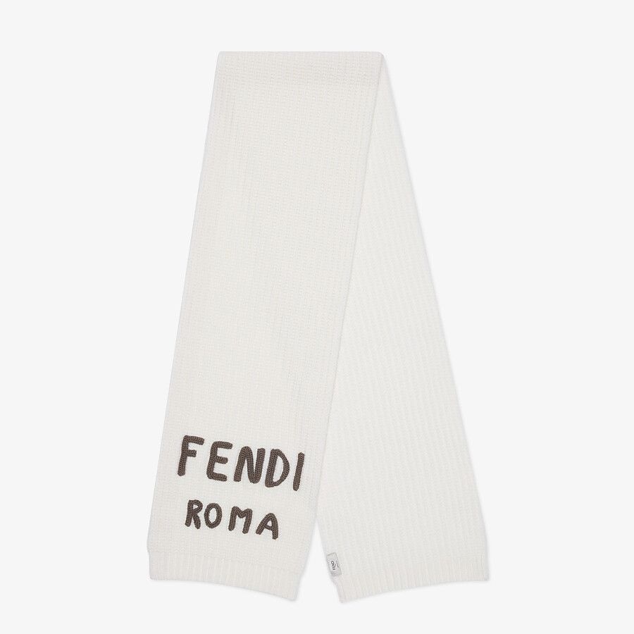White wool scarf - 1