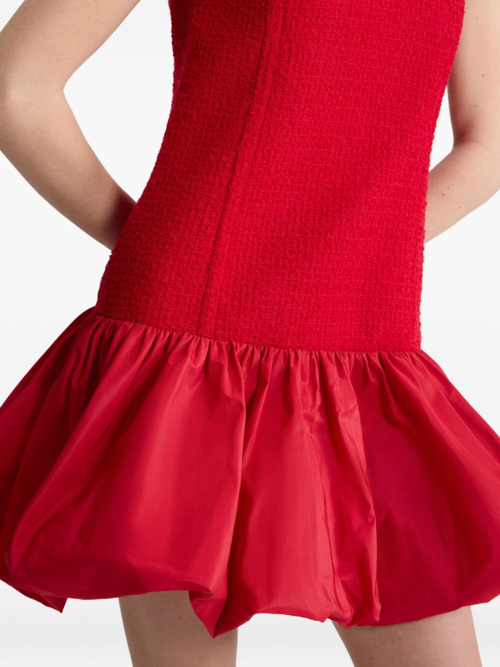 tweed bubble-hem dress - 4