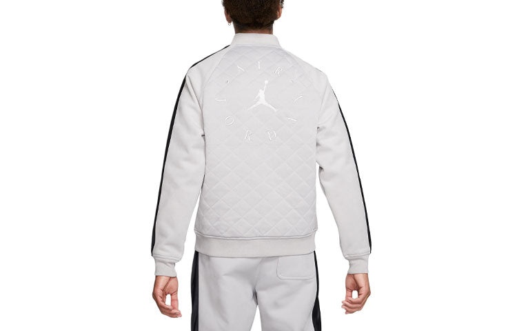 Air Jordan Athleisure Casual Sports Stand Collar Jacket Gray BQ5772-059 - 3