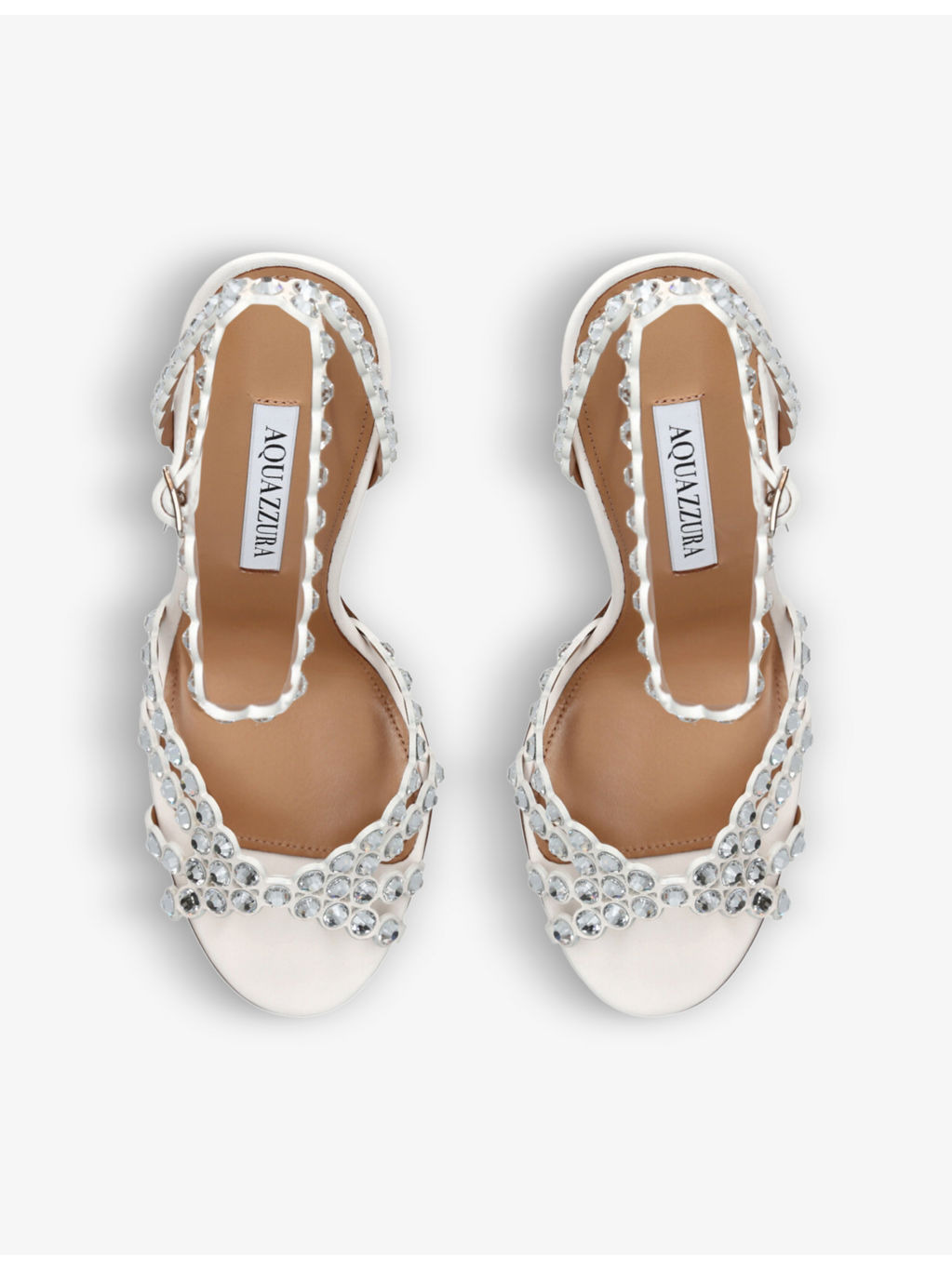 Tequila 105 crystal-embellished leather heeled sandals - 2