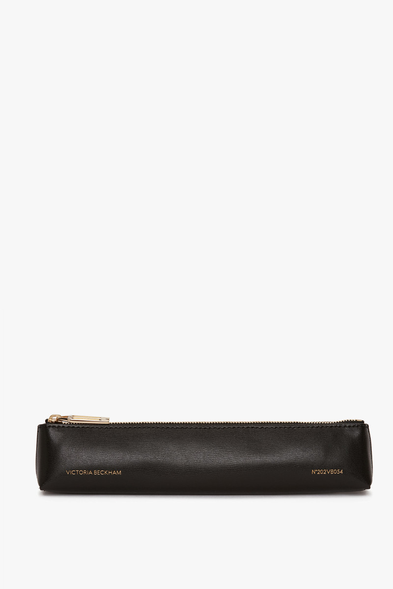 Pencil Case In Black Leather 1