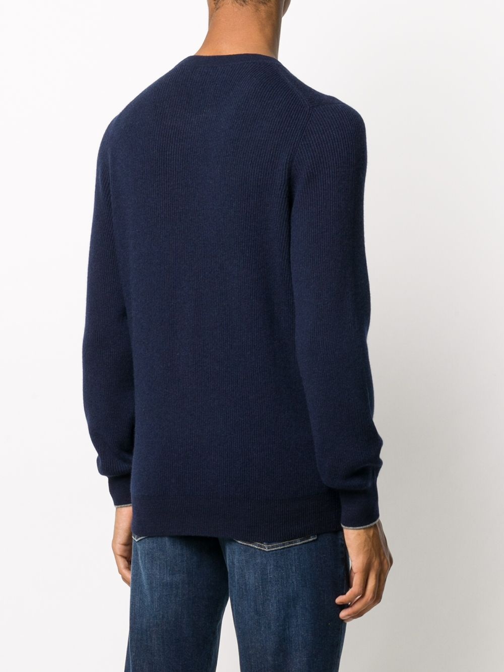 long-sleeve fitted jumper - 4