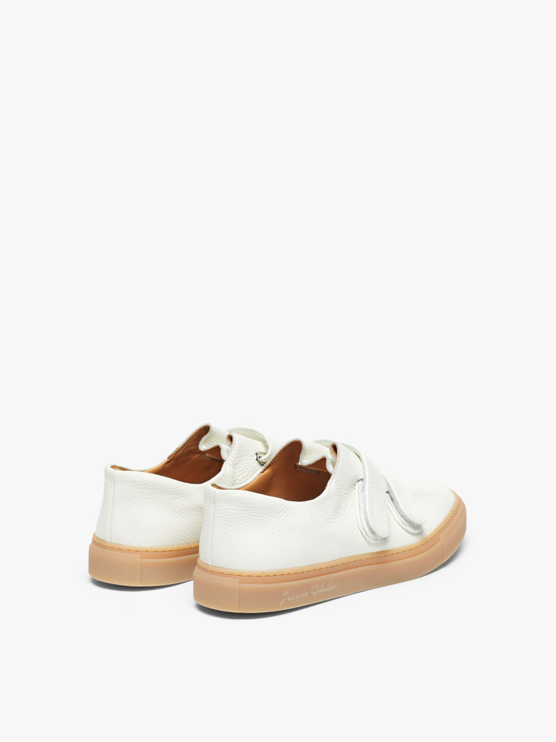 Mackintosh JACQUES SOLOVIÈRE WHITE LEATHER VELCRO® SNEAKERS outlook