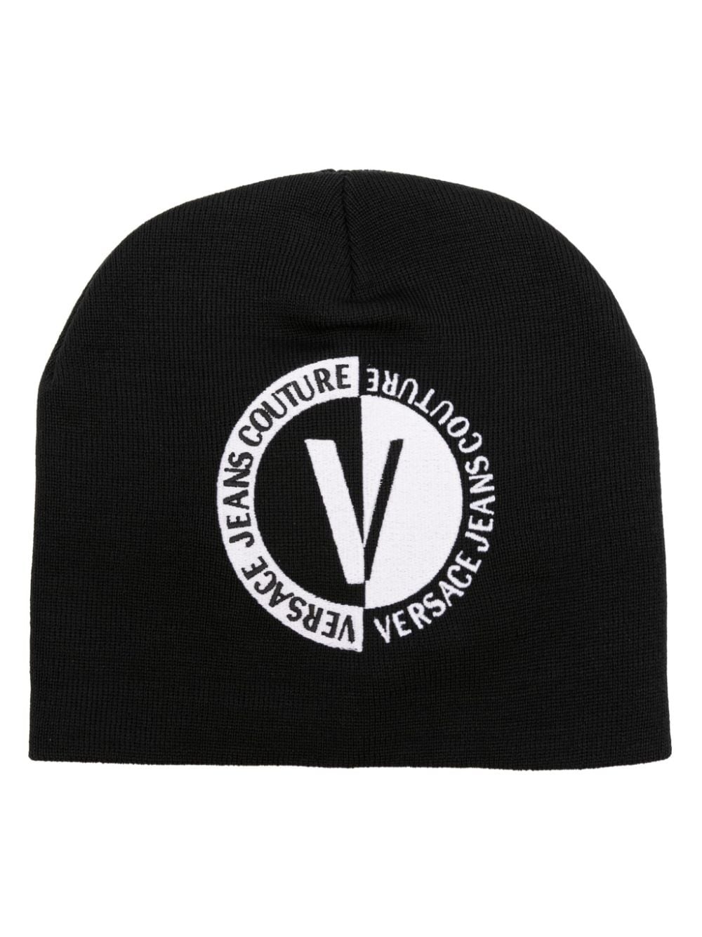 logo-embroidered wool blend beanie - 1