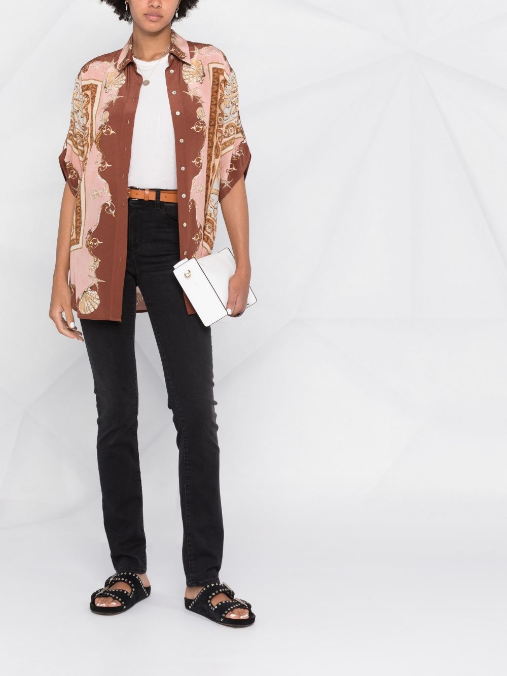 logo-patch skinny trousers - 2