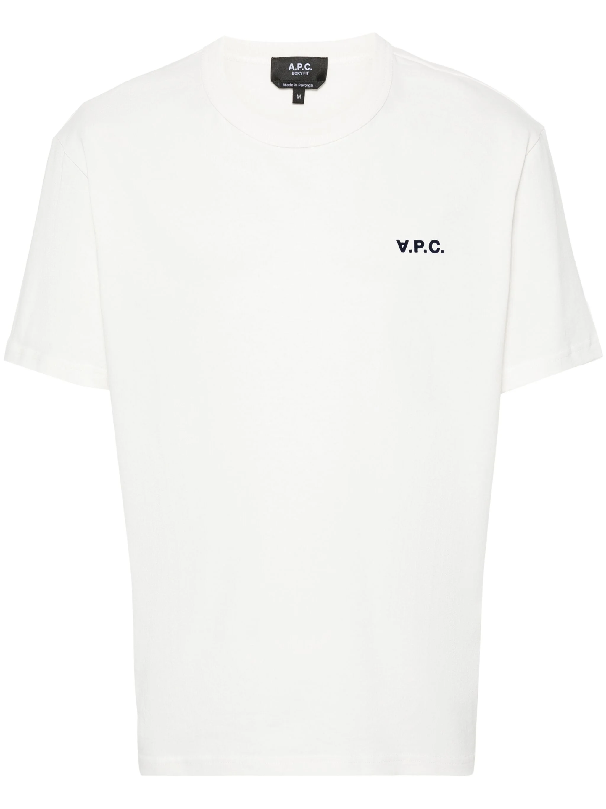 A.p.c. Flocked-logo Organic Cotton T-shirt - 1