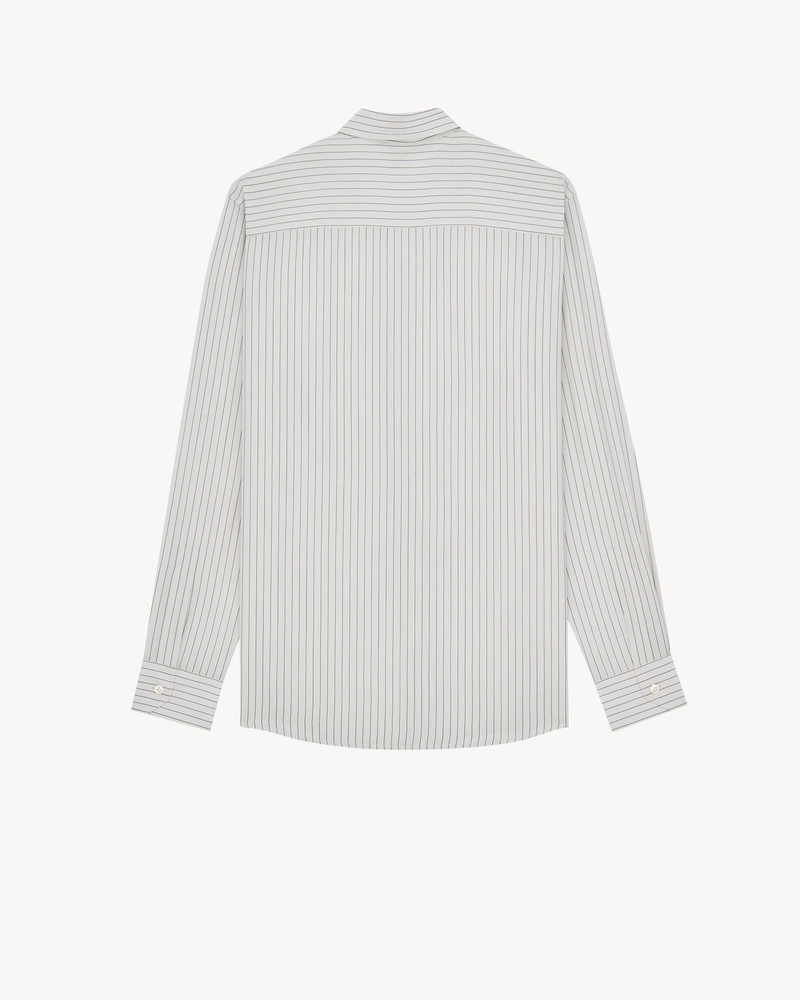 SAINT LAURENT CASSANDRE SLIM SHIRT IN STRIPED VISCOSE outlook