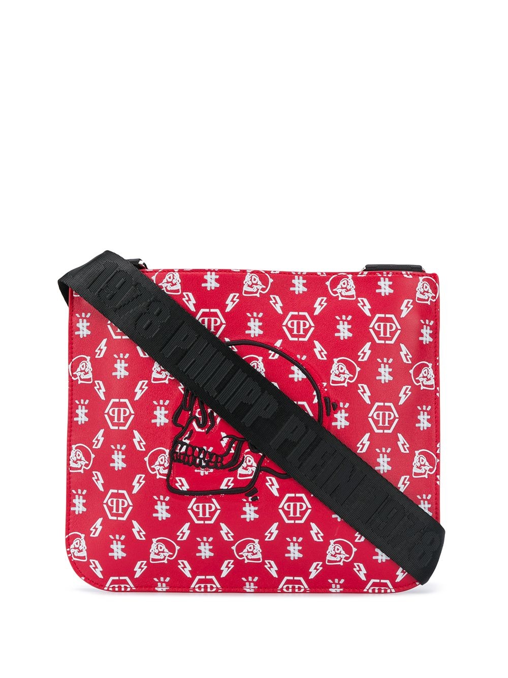 monogram messenger bag  - 1