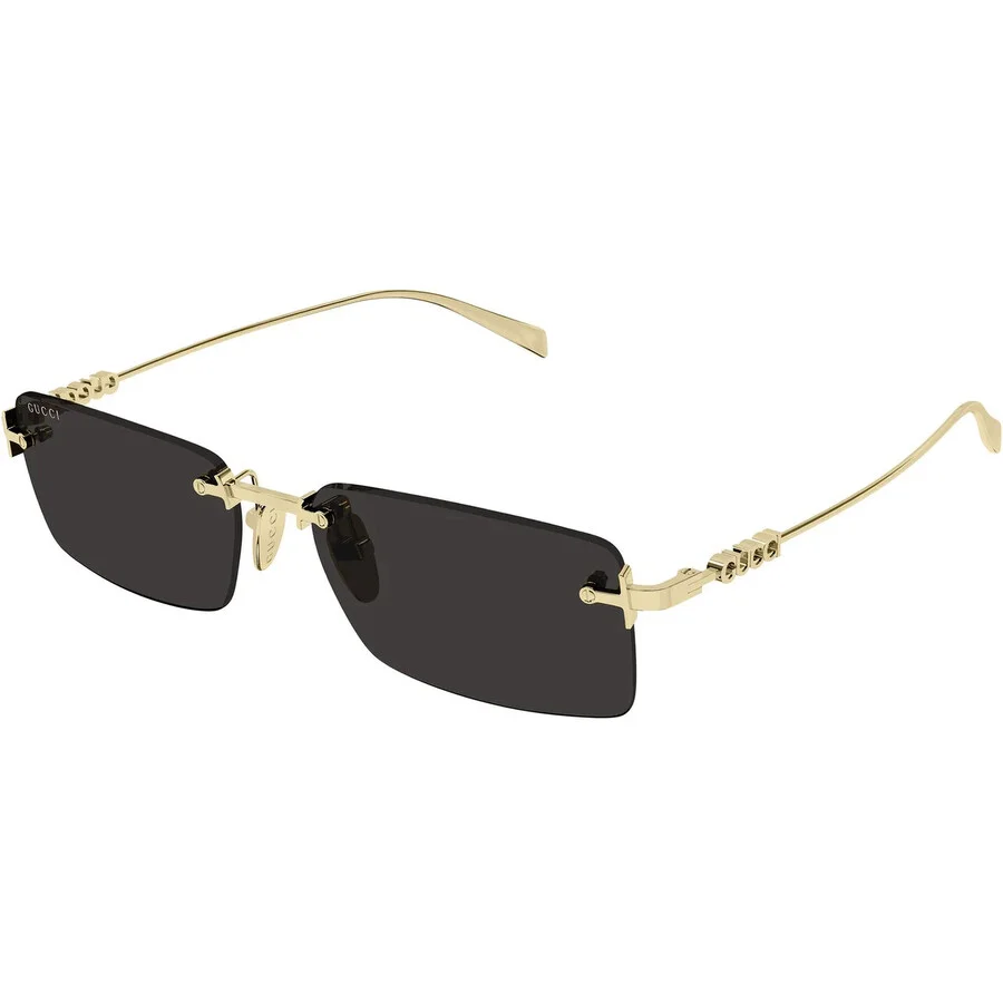 Gucci Grey Rectangular Men's Sunglasses GG1941S 001 56 - 1