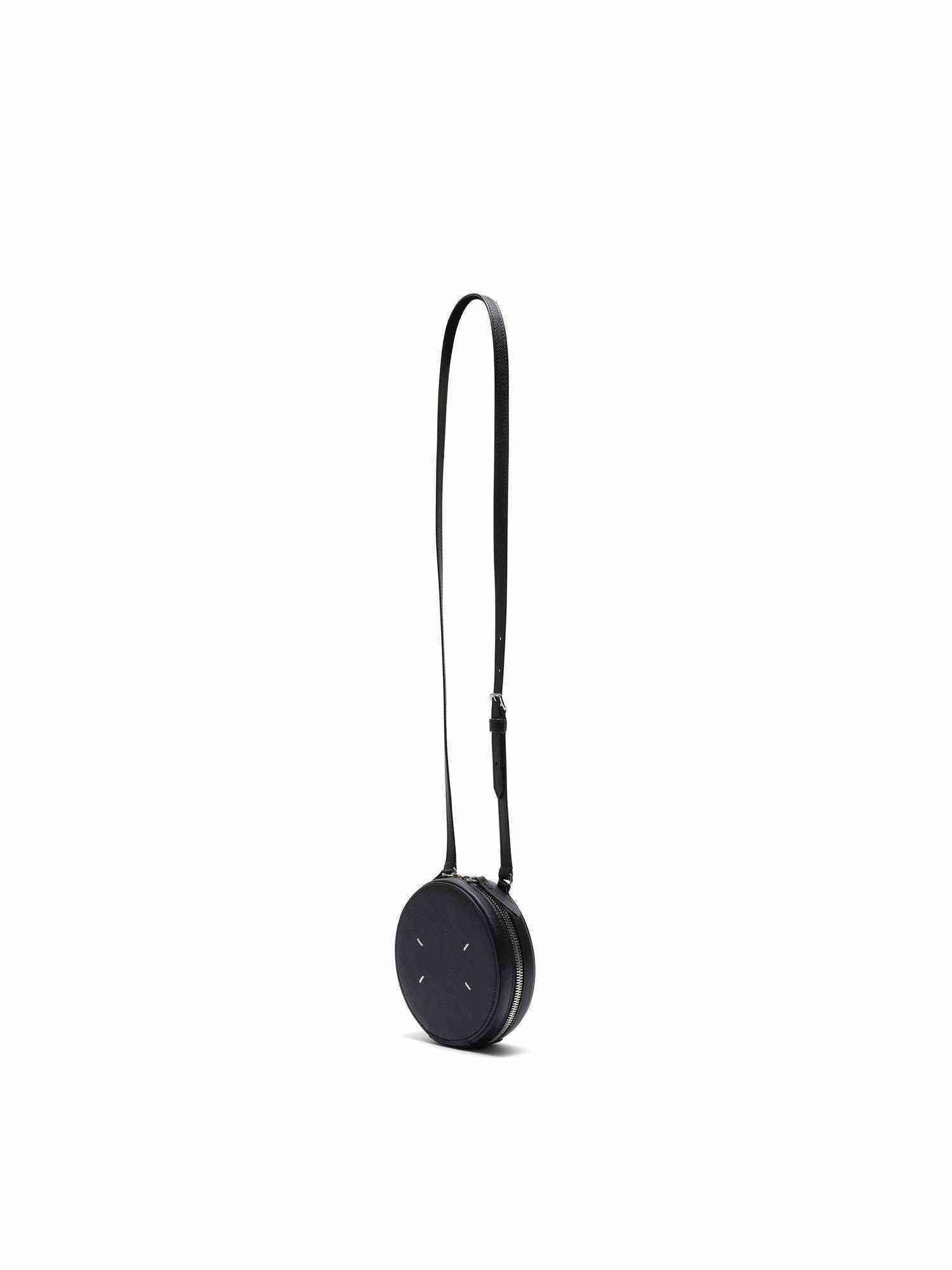 Micro Circle Bag in Black - 2