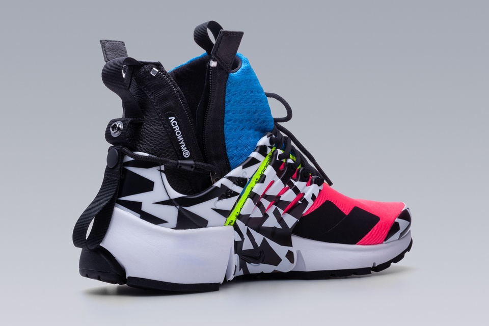 APM2-600 Nike® Air Presto Mid / Acronym® Racer Pink/Photo Blue/Black - 20