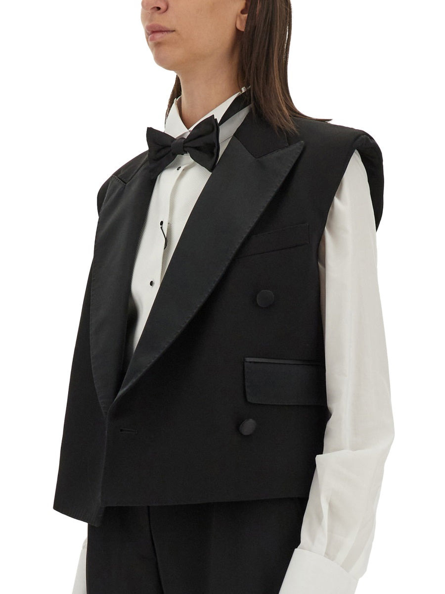 Dolce & Gabbana Women Double-Breasted Sleeveless Jacket - 4