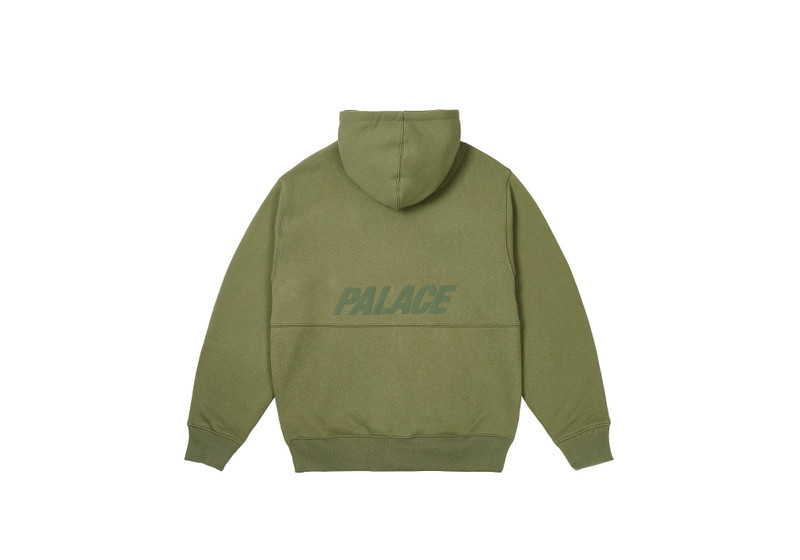 PALACE 5G ZIP HOOD THE DEEP GREEN outlook