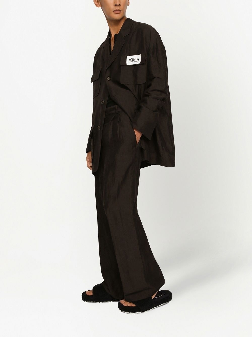 long-sleeved button-up top - 2