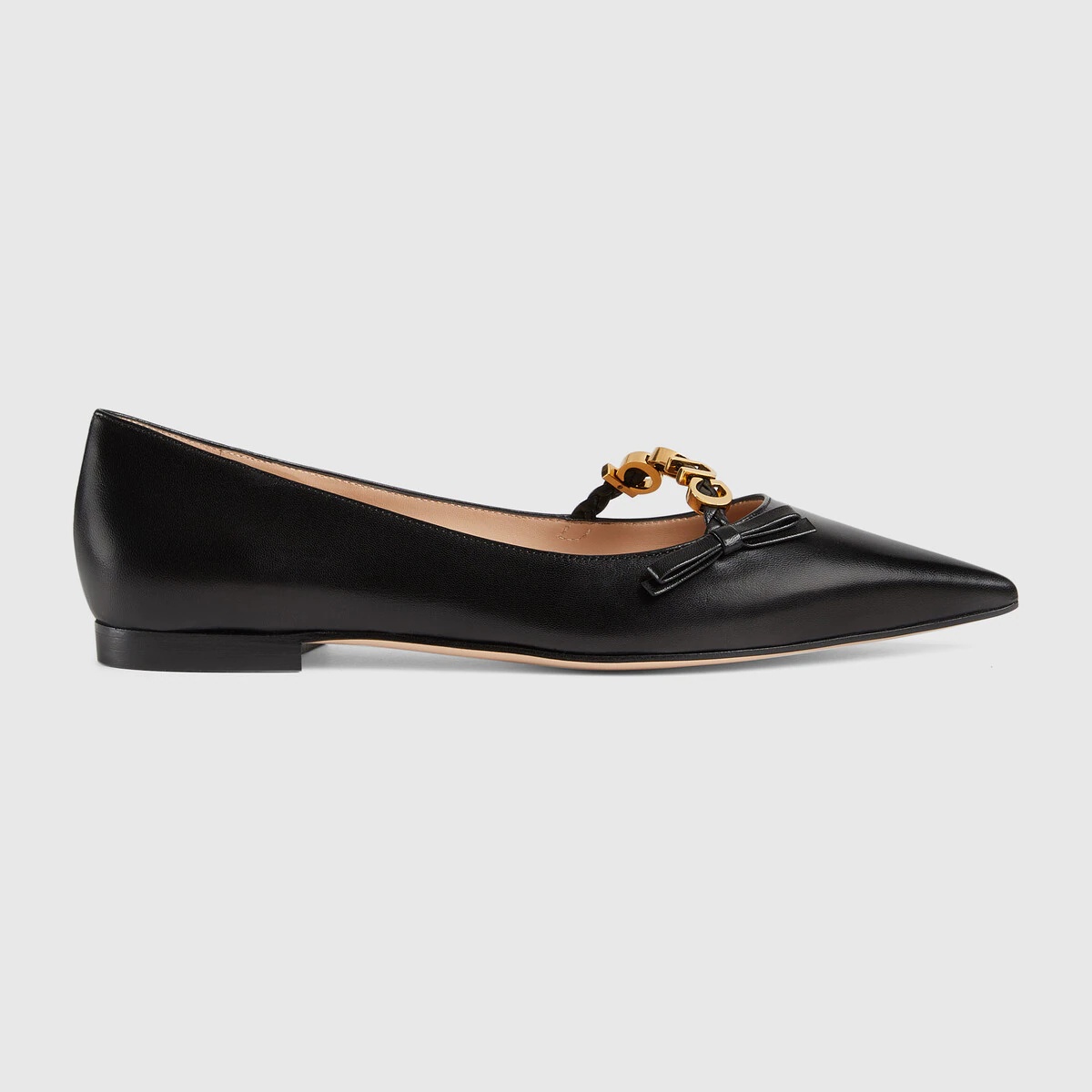 Women's ballet flat with 'GUCCI' - 1