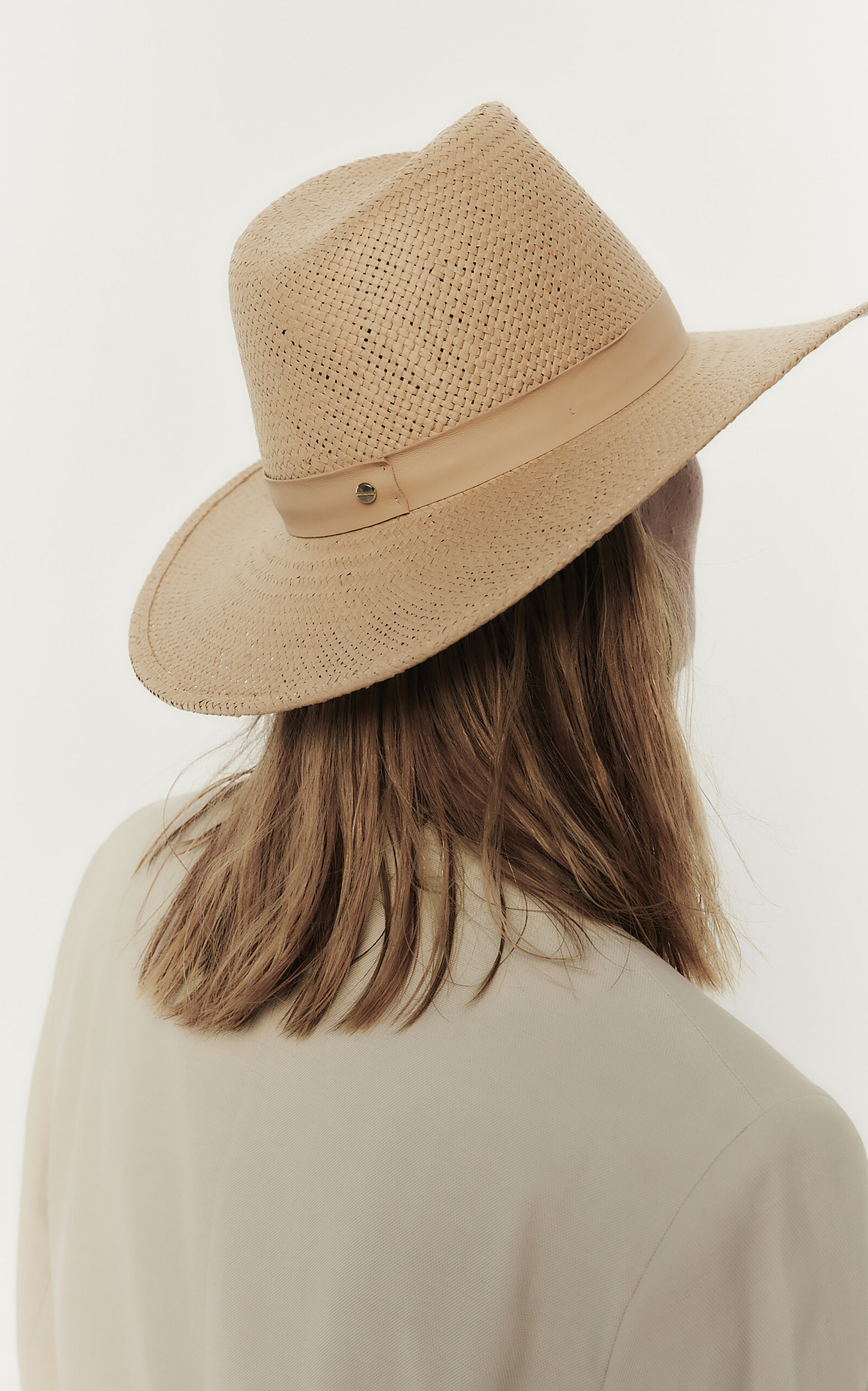 Simone Handwoven Hat tan - 4