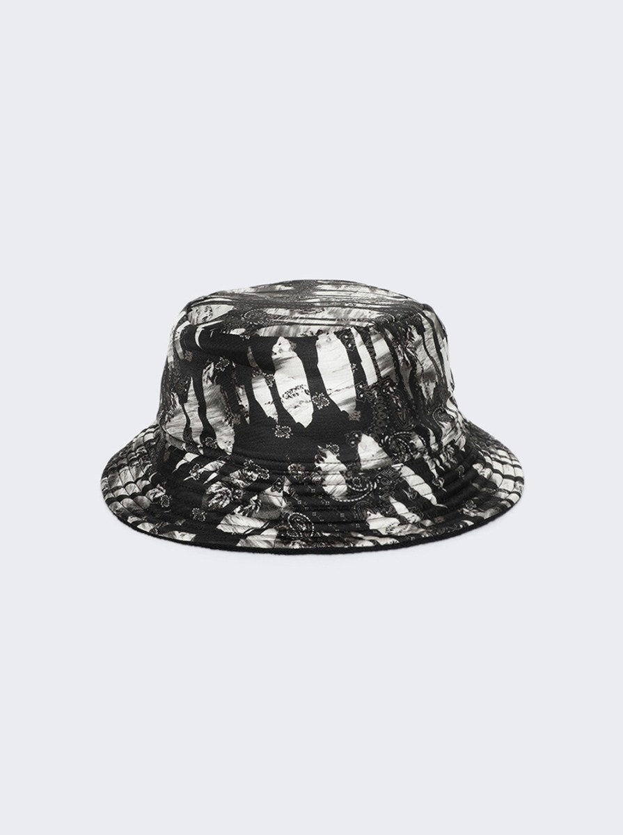 Bandana Aloha Silk Reversible Bucket Hat Black - 4