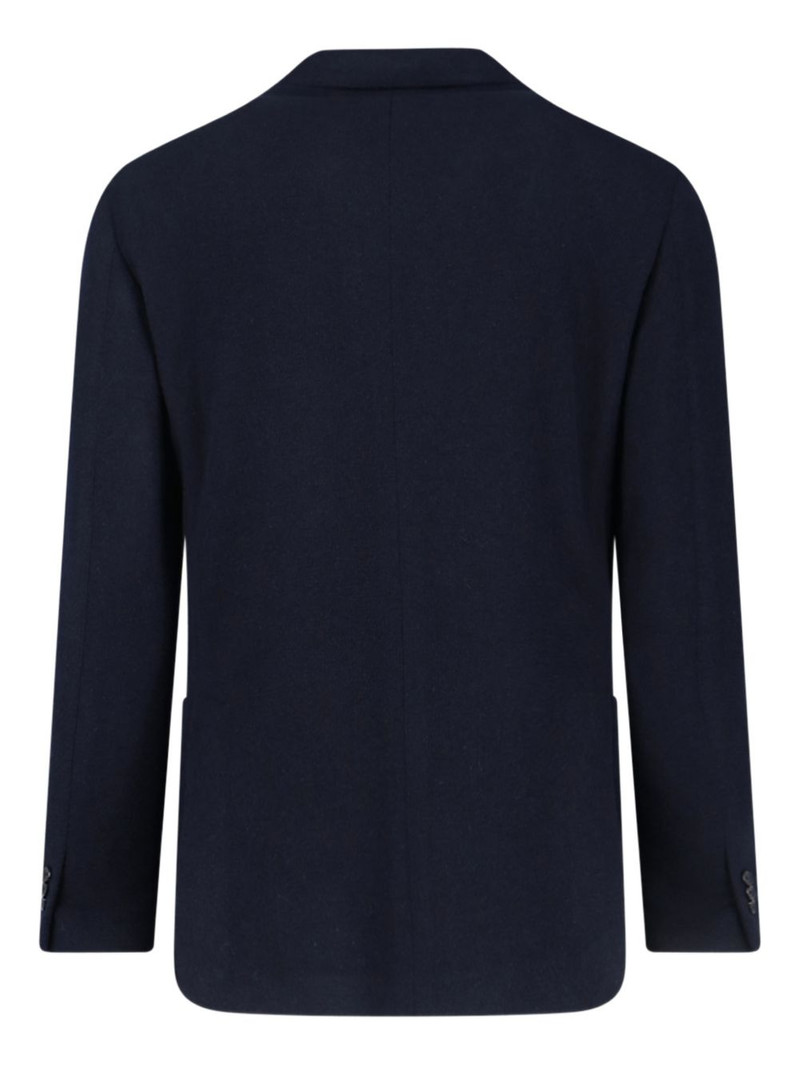 LARDINI single-breasted flower pin blazer outlook