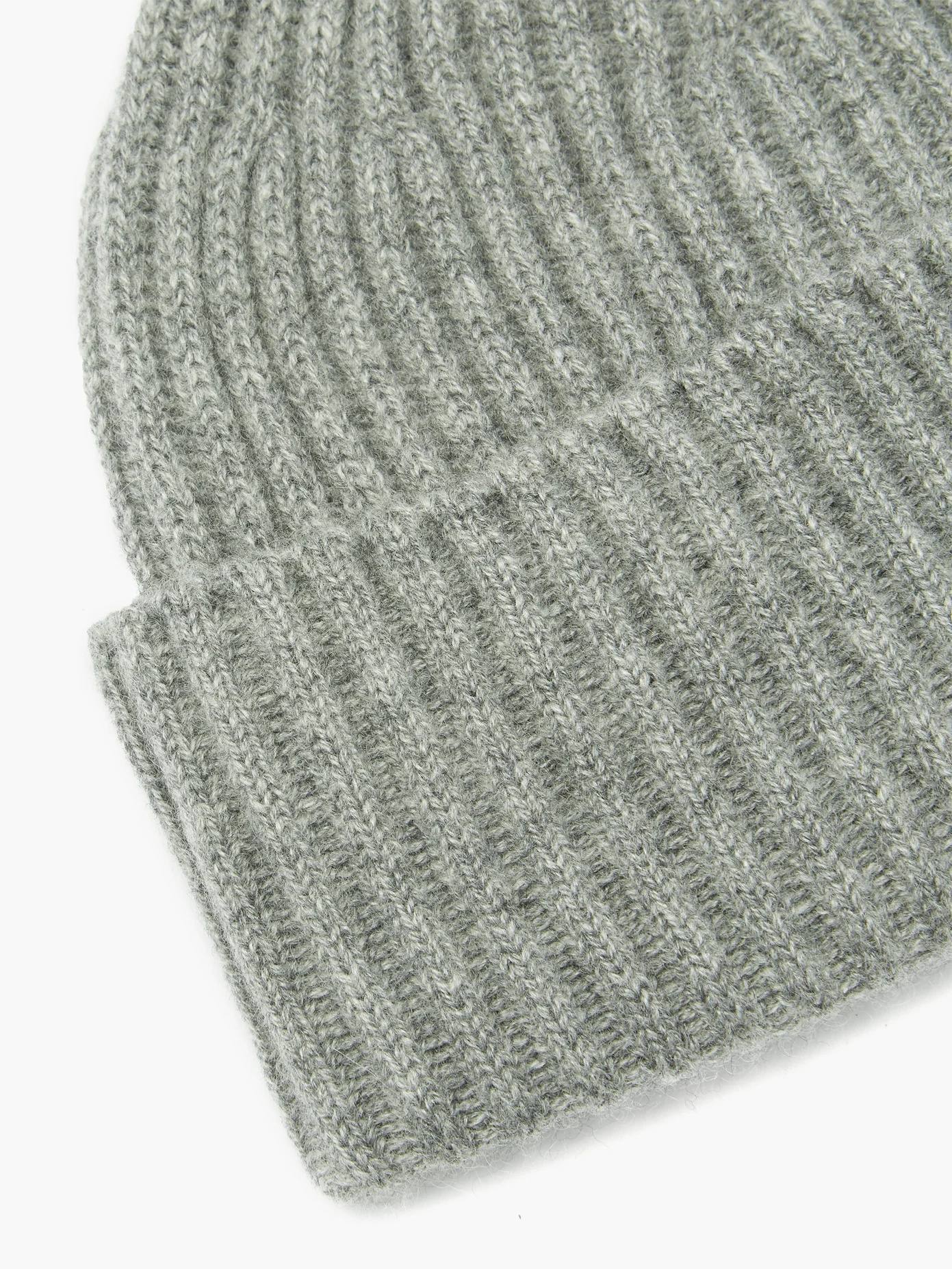 Ribbed cashmere beanie hat - 2