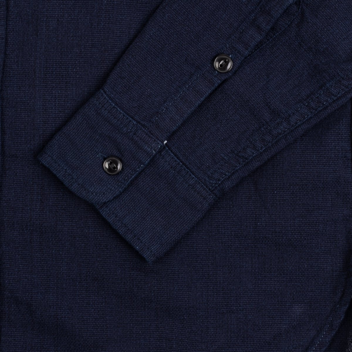 IHSH-358-IND 5oz Dobby Cloth Work Shirt - Indigo - 11