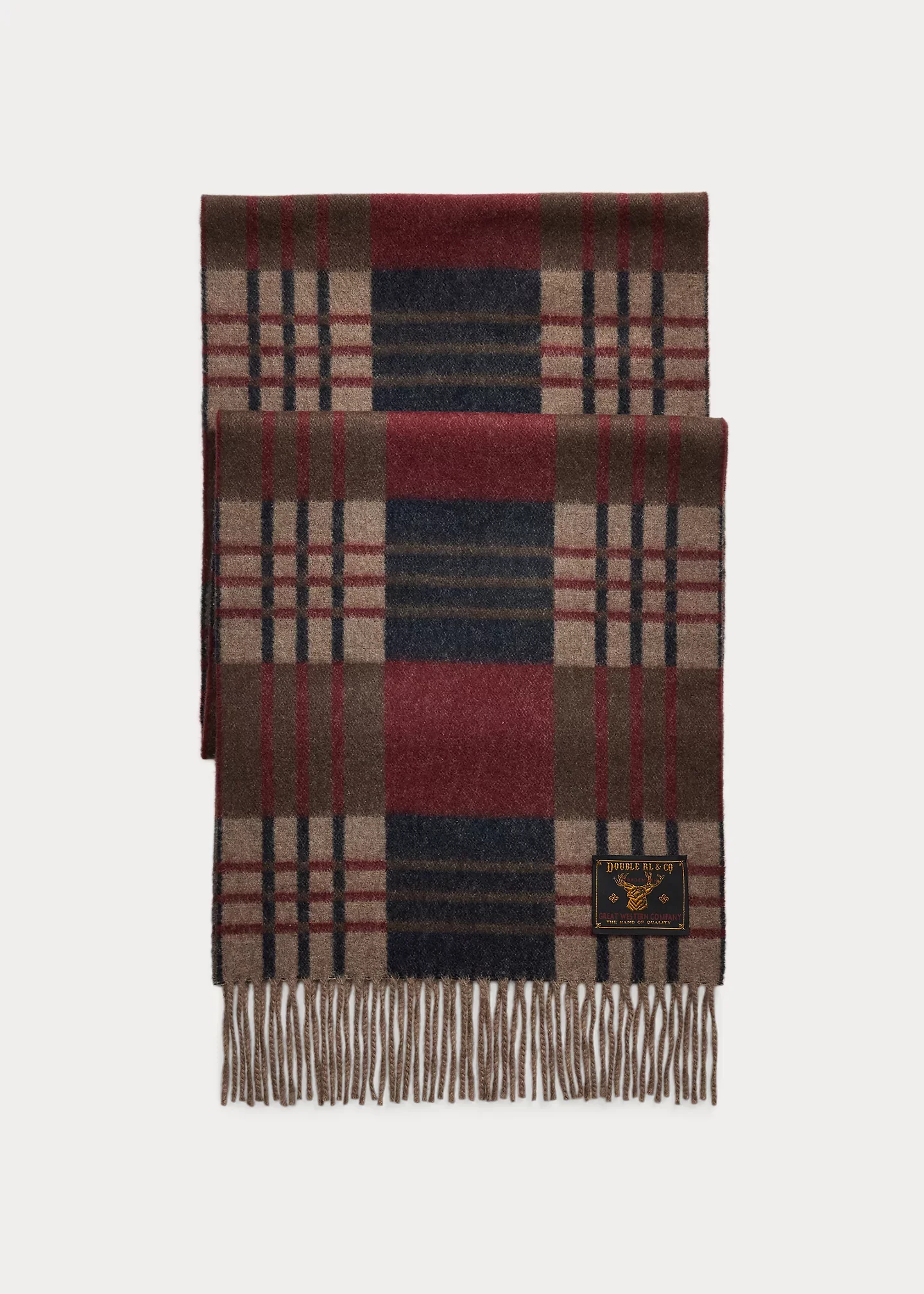 Patterned Wool-Cashmere Scarf - 1