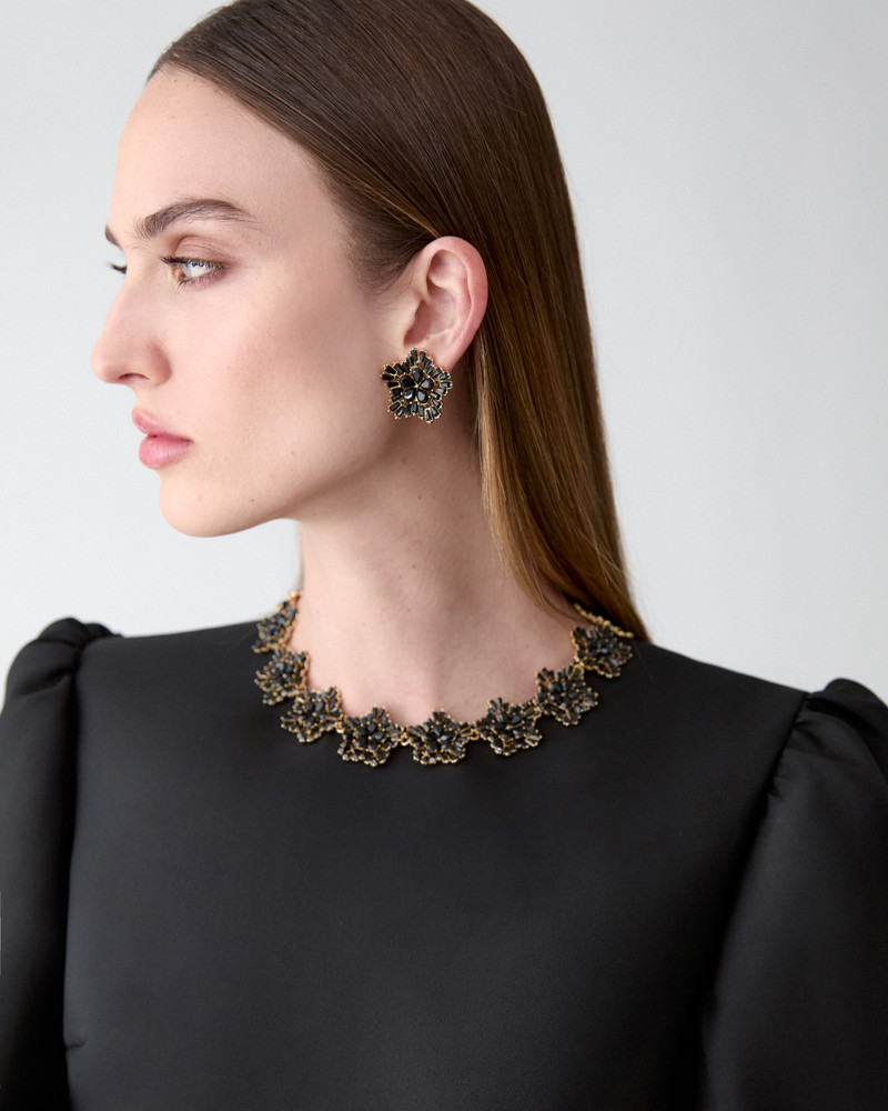 CAROLINA HERRERA Crystal Snowflake Necklace outlook