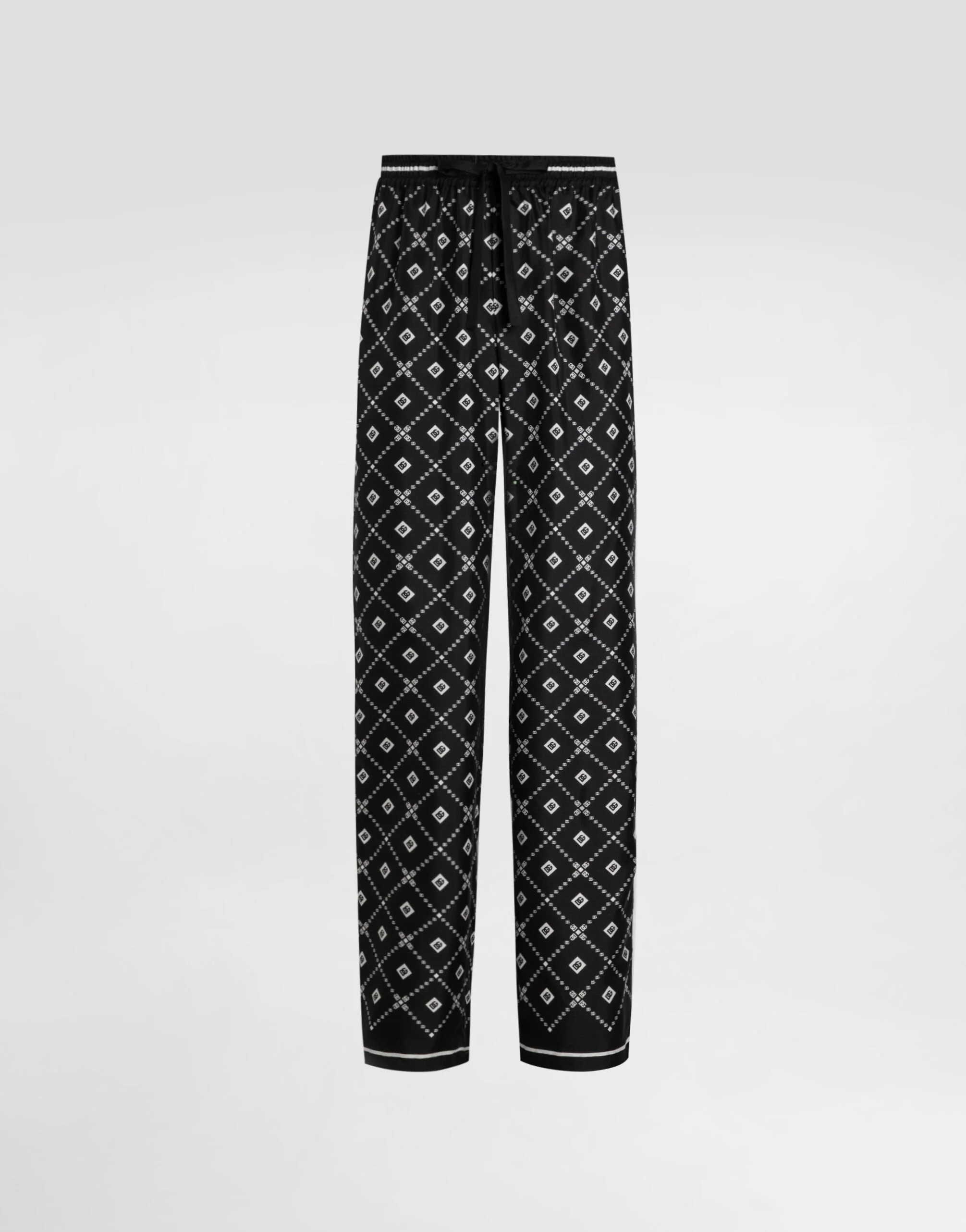 Printed twill trousers - 1