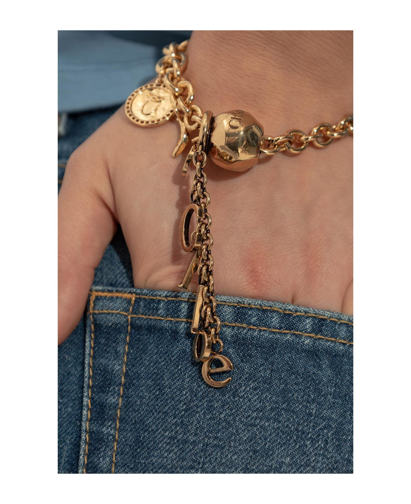 Chloé Brass Pendant - 2