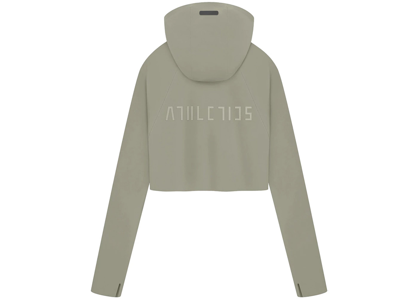 Fear of God Athletics Womens Base Layer Crop Hoodie Clay - 2