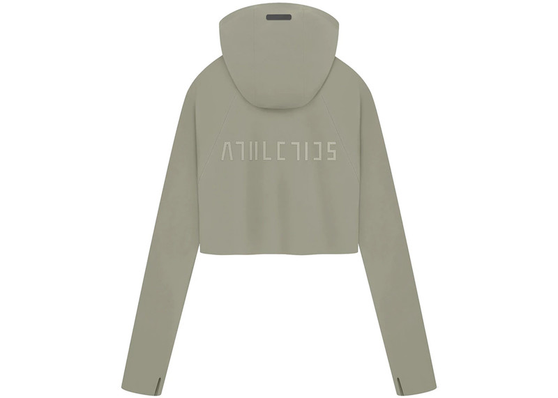 Fear of God Fear of God Athletics Womens Base Layer Crop Hoodie Clay outlook