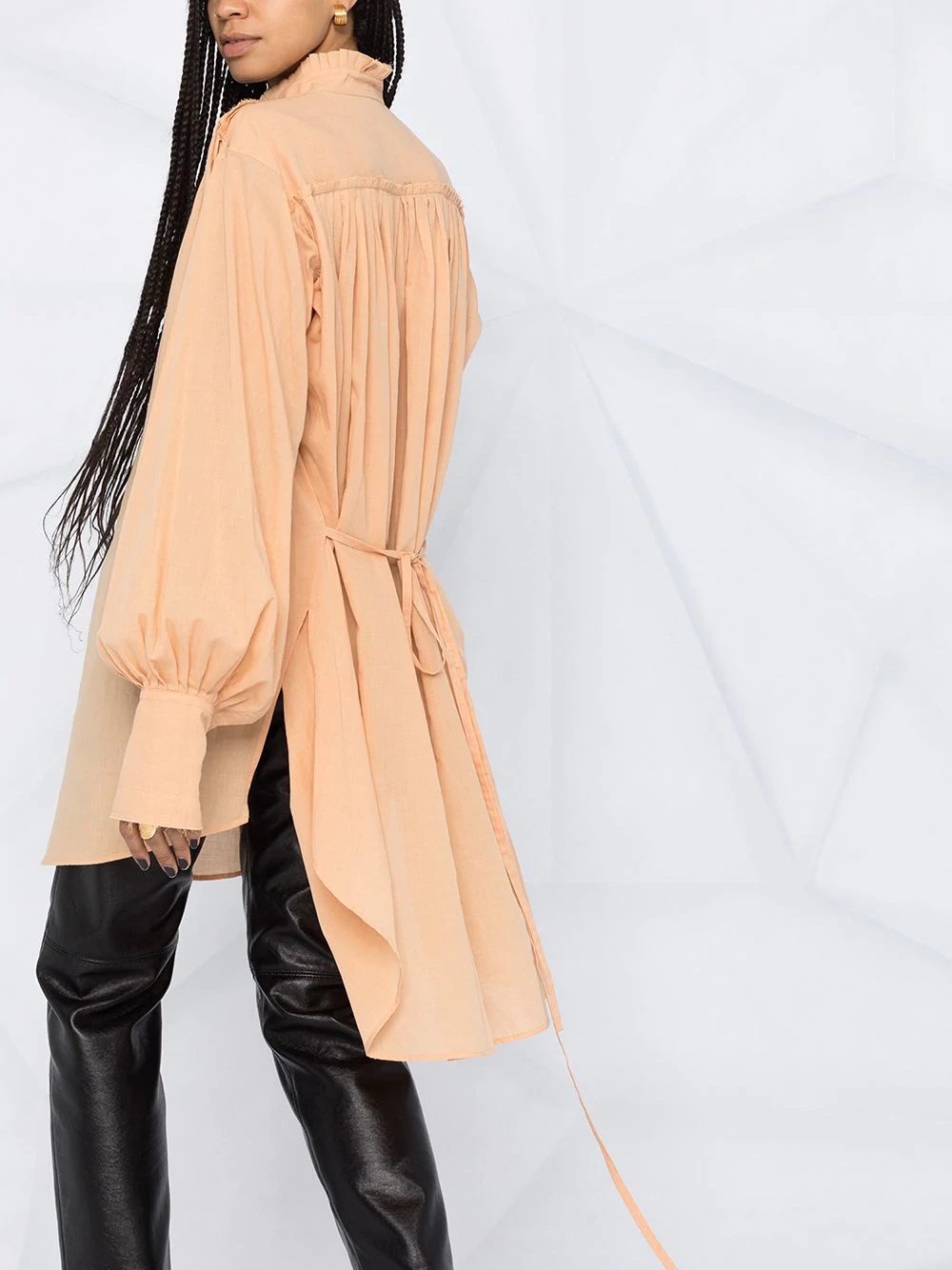 Taiko oversized pleated blouse - 3