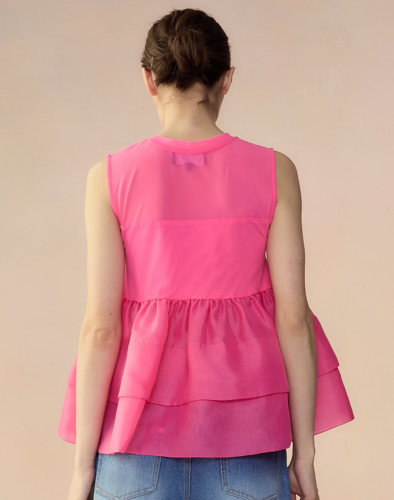 Chloe Organza Flower Top 6