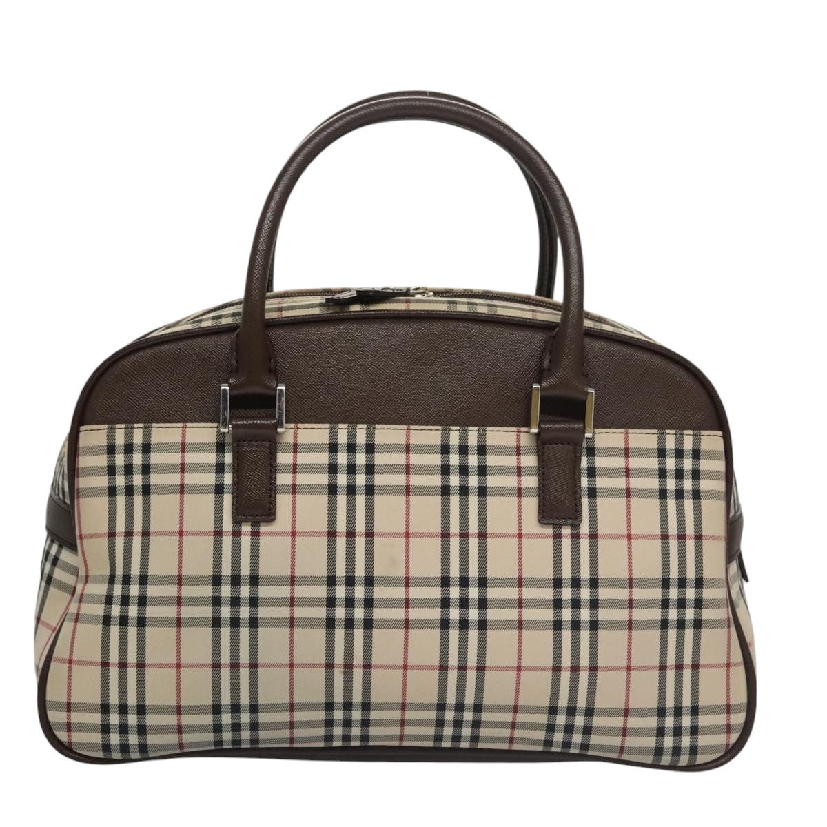 Burberry Nova Check Hand Bag Canvas Beige - 2