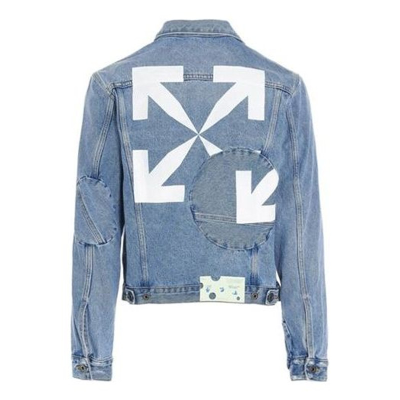 Off-White Arrow Twist Denim Jacket 'Cobalt Blue/White' OMYE067R21DEN0024701 - 1