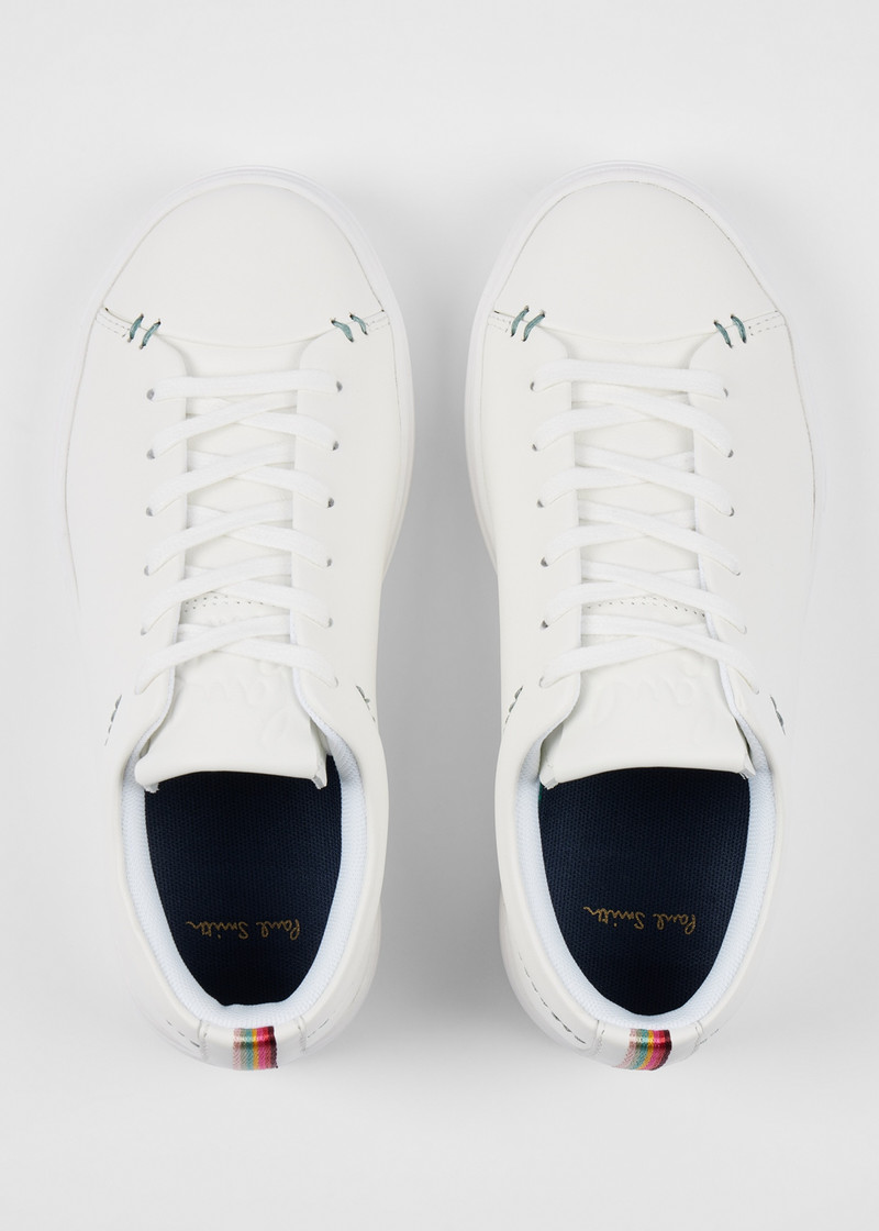 Women's White 'Leanne' Nubuck Trainers 5