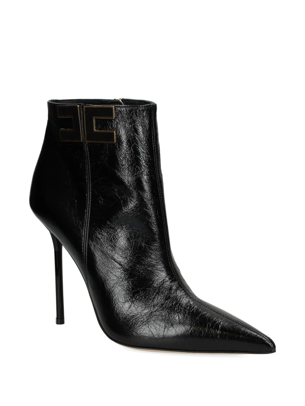 logo-plaque heeled boots - 1