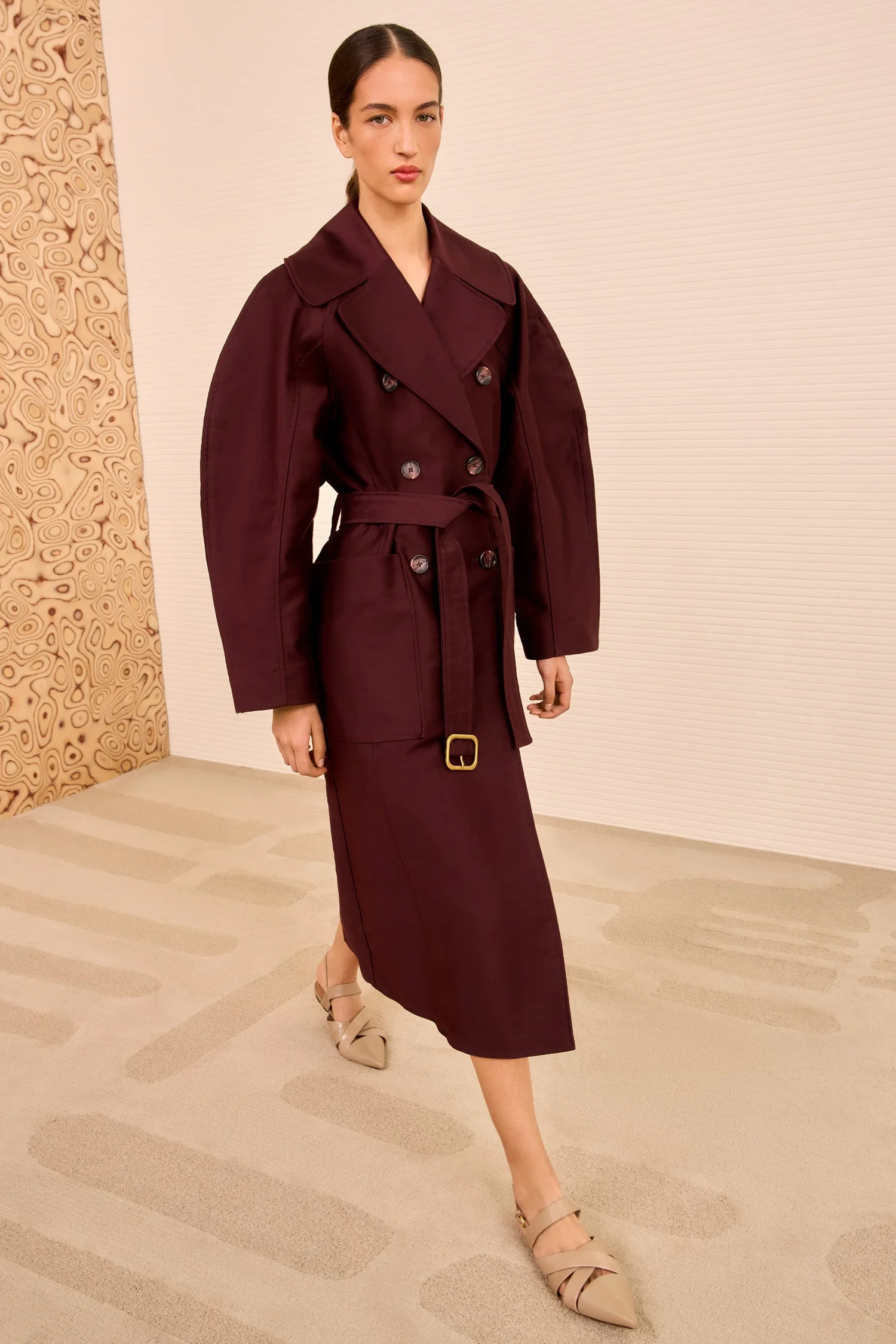 Fleur Belted Trench Coat - 1