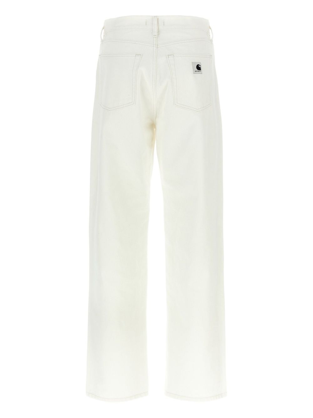 logo-patch cotton jeans - 2