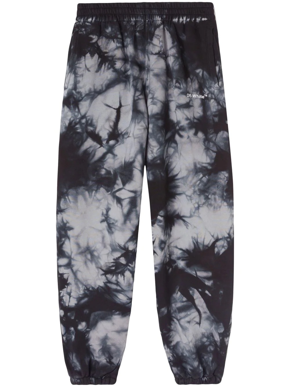 marbled stripe-print track pants - 2