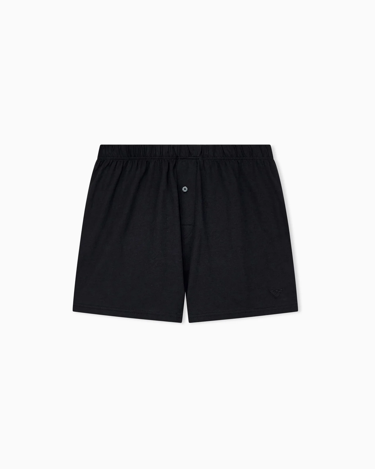 BOXER SHORTS IN PIMA COTTON JERSEY WITH SINGLE BUTTON FLY - 1