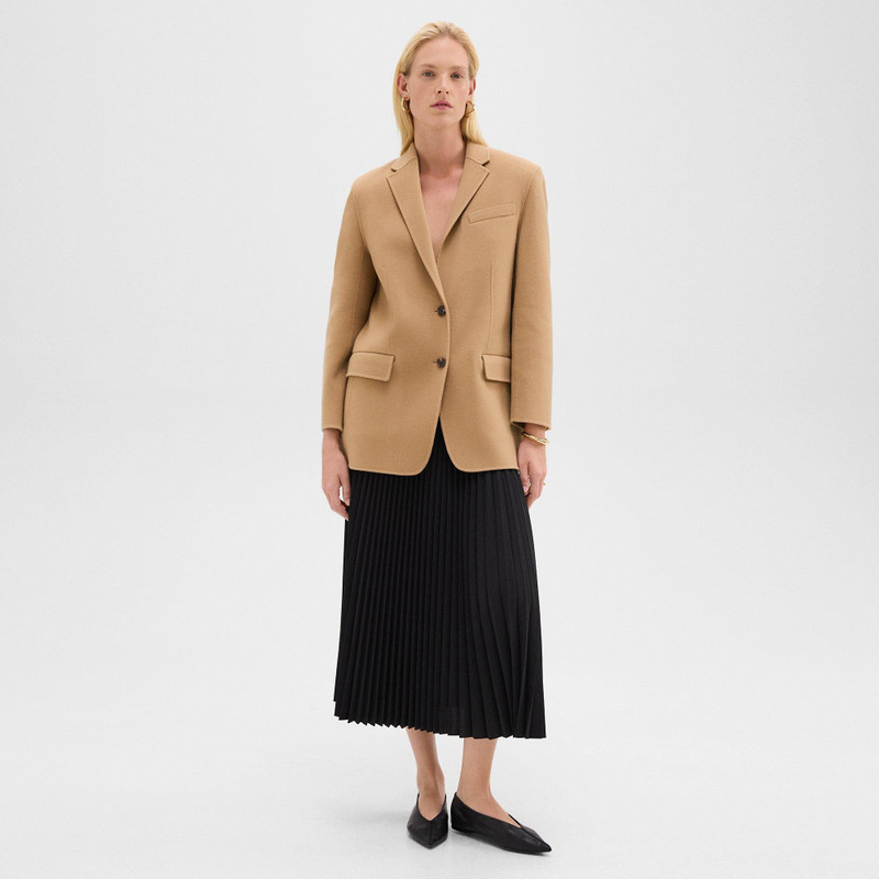 Theory Oversized Blazer in Double-Face Wool-Cashmere outlook