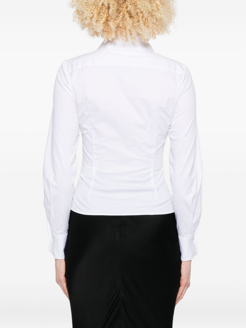 embroidered-logo shirt 4