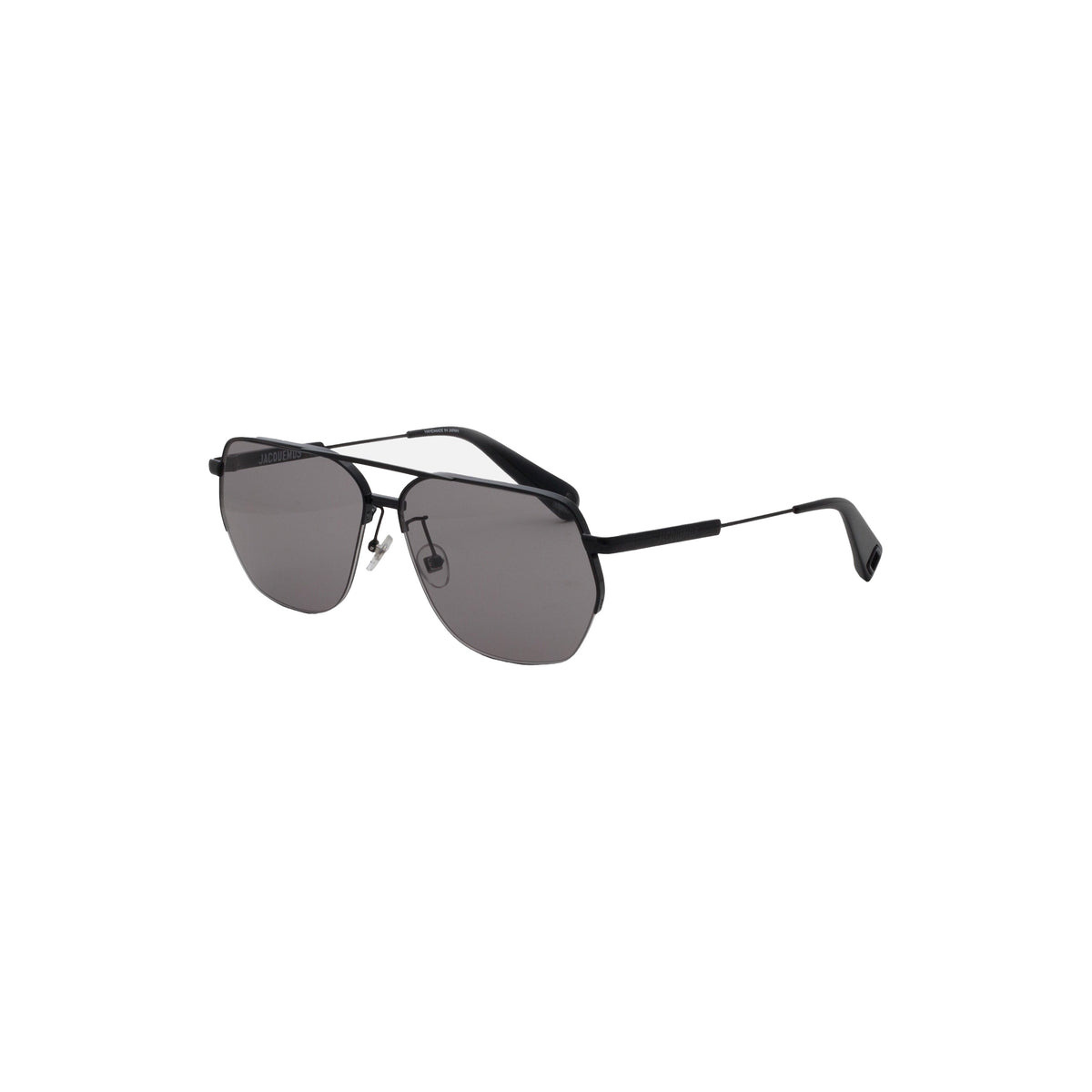 X LINDA FARROW AVIATOR SUNGLASSES (BLACK/GRAY) - 2
