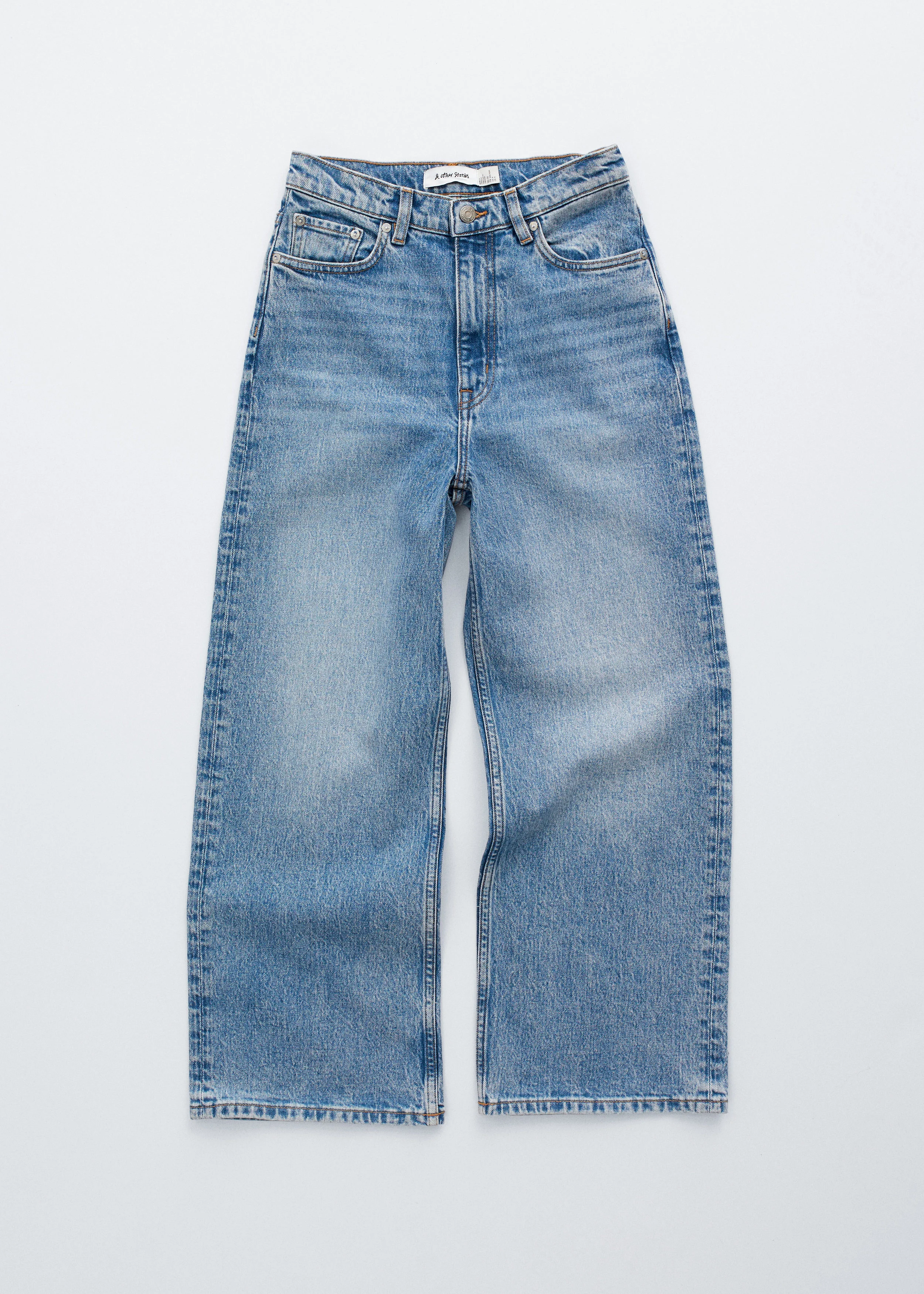 Cropped Wide-Leg Jeans - 1