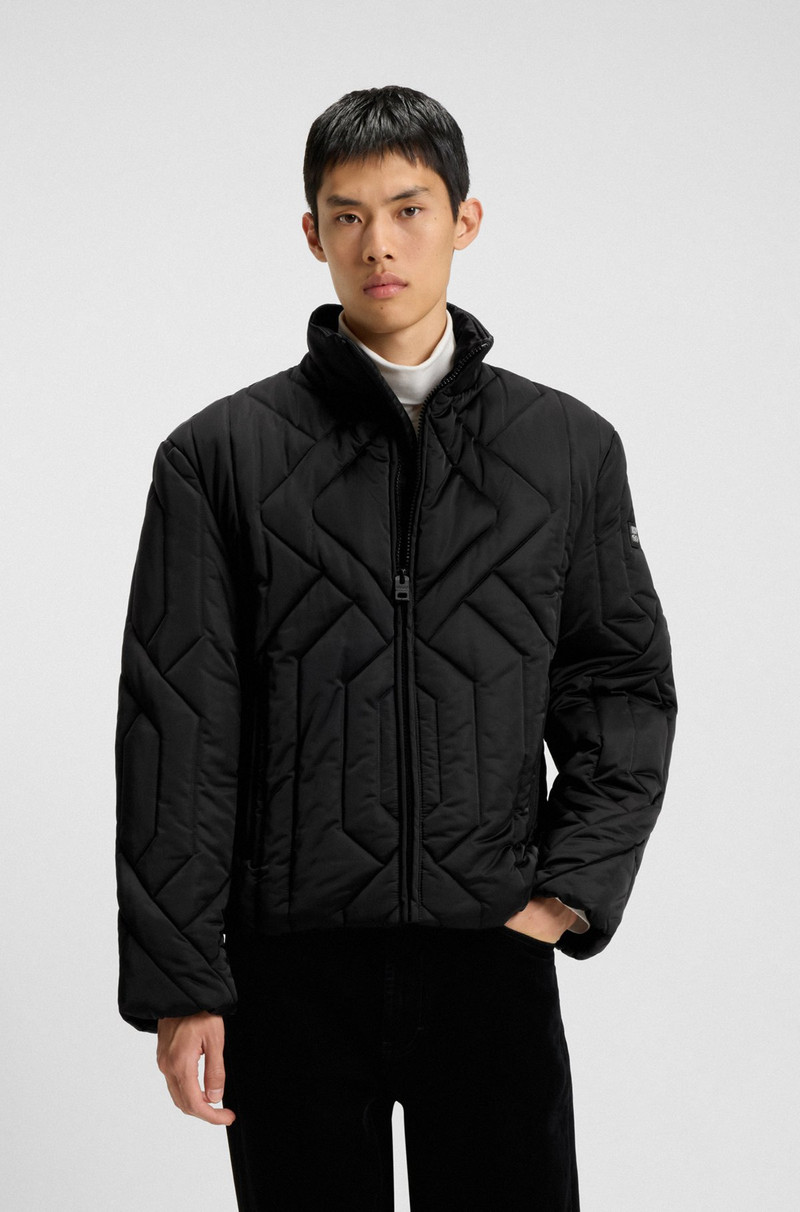WATER-REPELLENT JACKET IN QUILTED SATIN 2