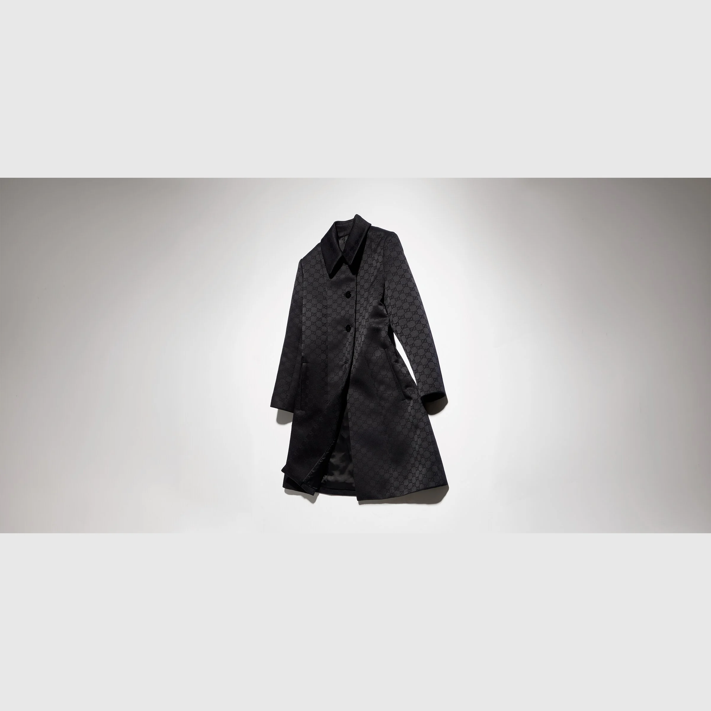 GG viscose jacquard coat - 1